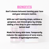 Clear Self Tanning Drops - Like a Filter Serum for Face